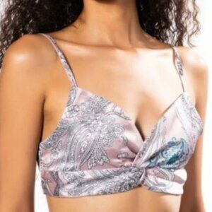 NEW Akira Twisted Front Paisley Bralette Size S